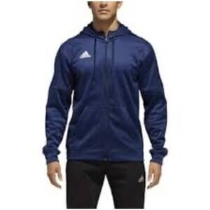 New Adidas Men's Team Issue Full Zip Hoodie Jacket Falcon/White Size Small‎